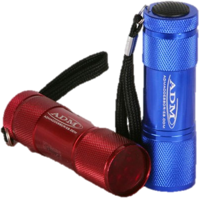 Redand Blue L E D Flashlights