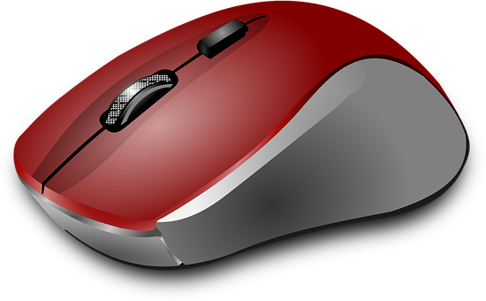 Redand Silver Wireless Mouse