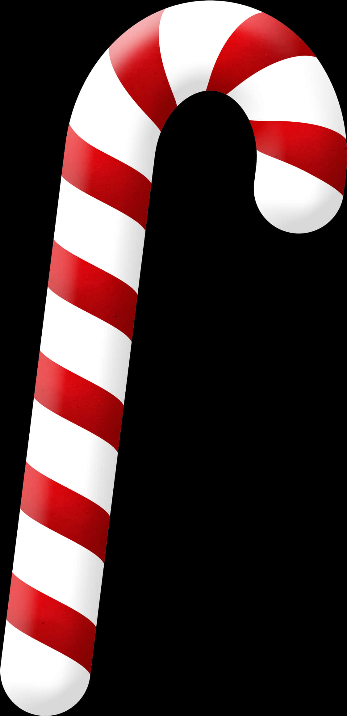 Redand White Candy Cane