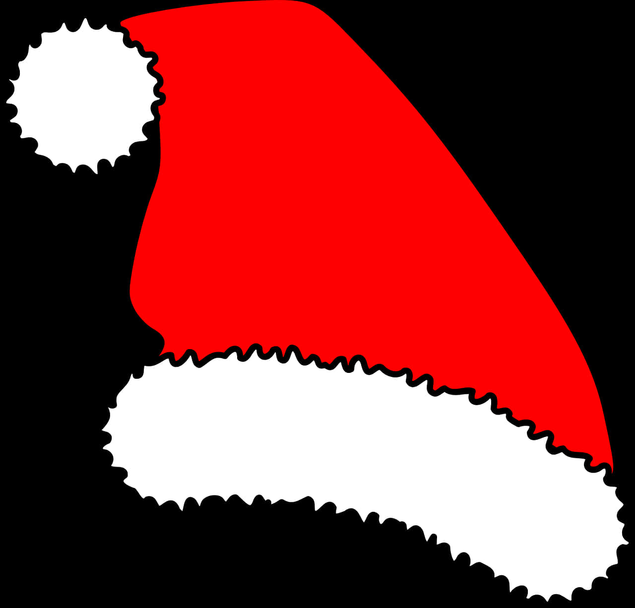 Redand White Christmas Santa Hat
