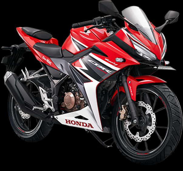 Redand White Honda Sportbike