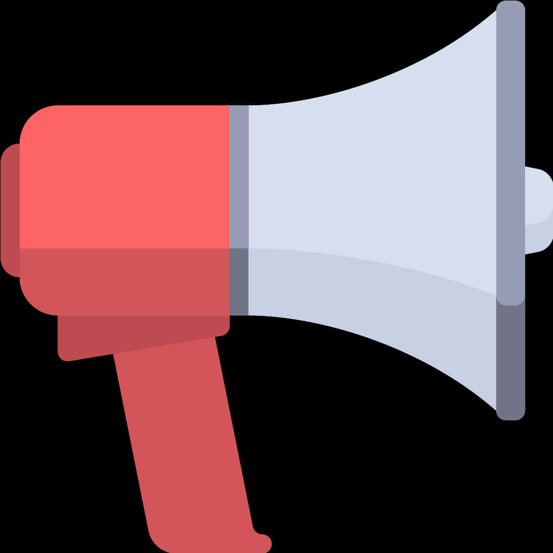 Redand White Megaphone Vector