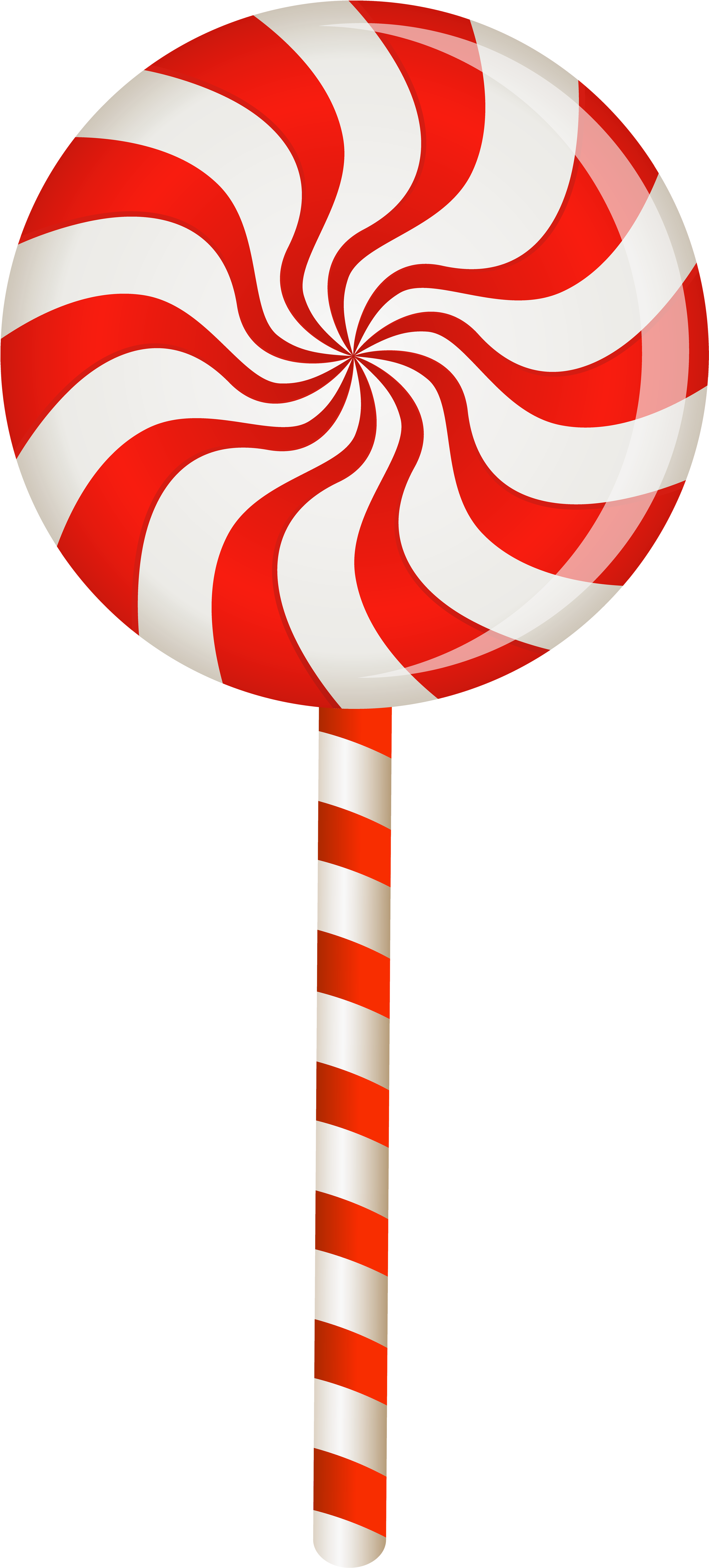 Redand White Swirl Lollipop