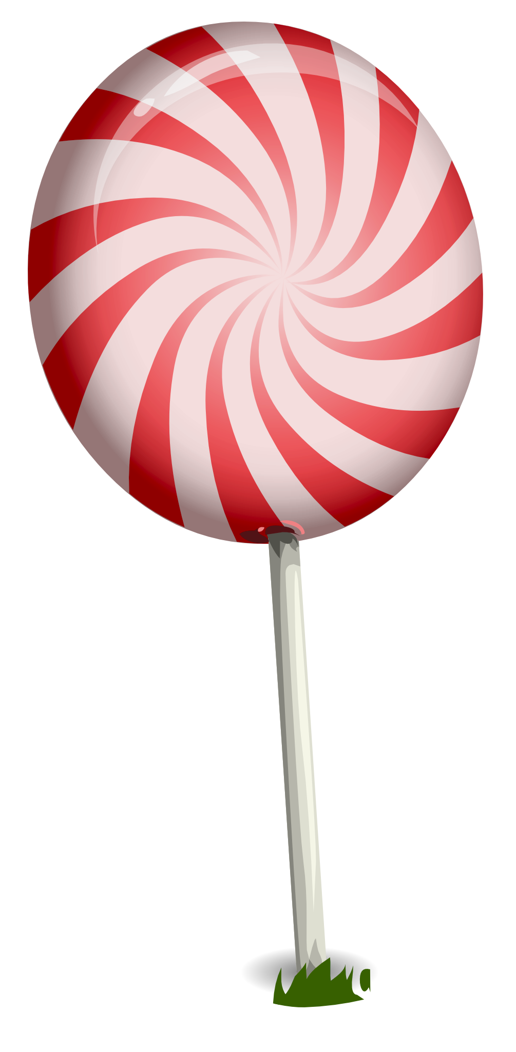 Redand White Swirl Lollipop