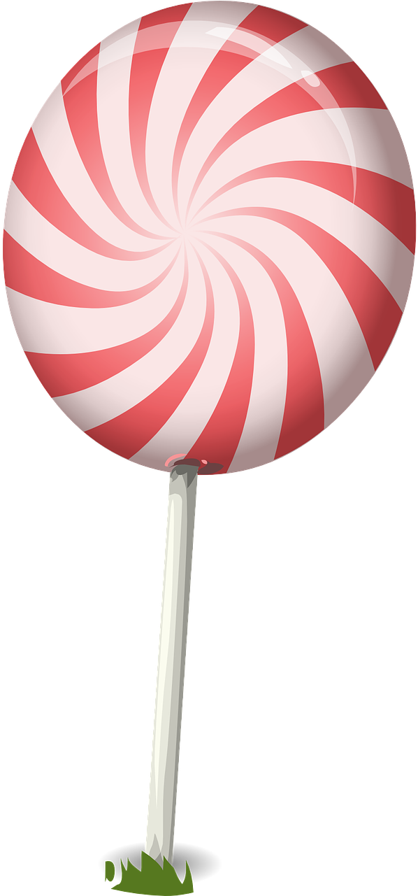 Redand White Swirl Lollipop