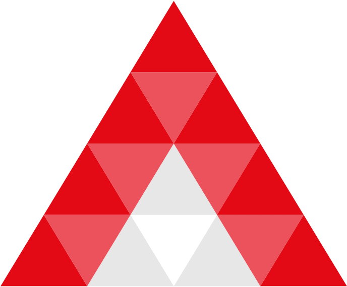 Redand White Triangle Pattern