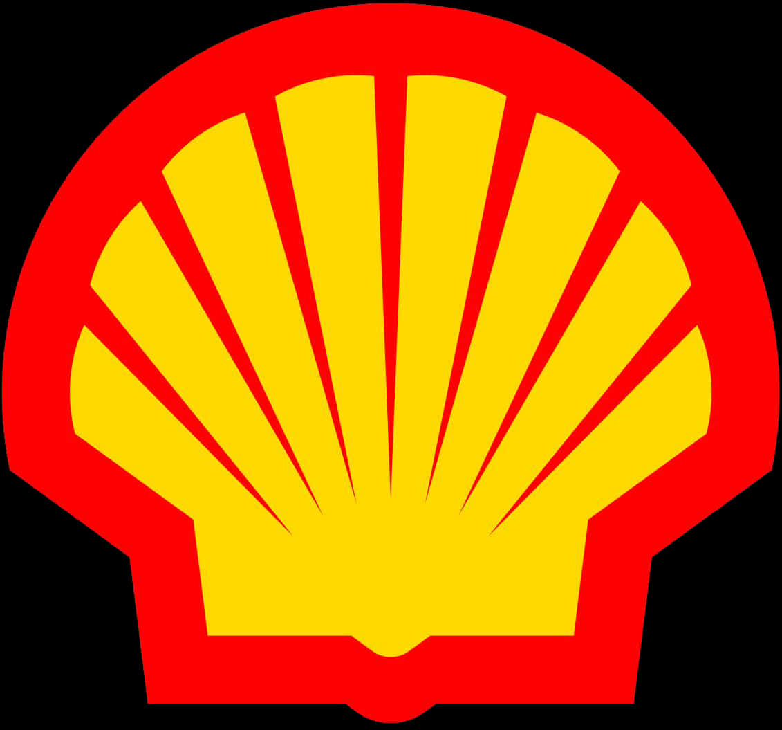 Redand Yellow Scallop Shell Logo