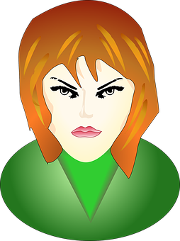 Redhead Cartoon Portrait