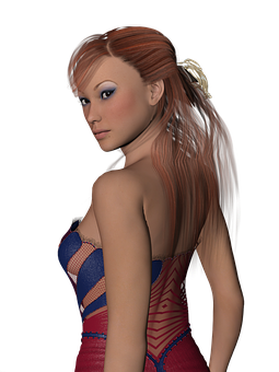 Redheaded3 D Model Glance