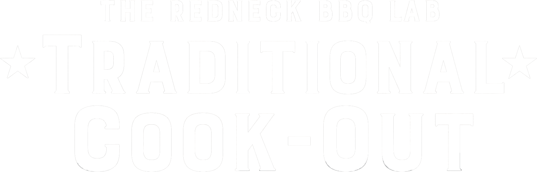 Redneck B B Q Lab Traditional Cookout Logo