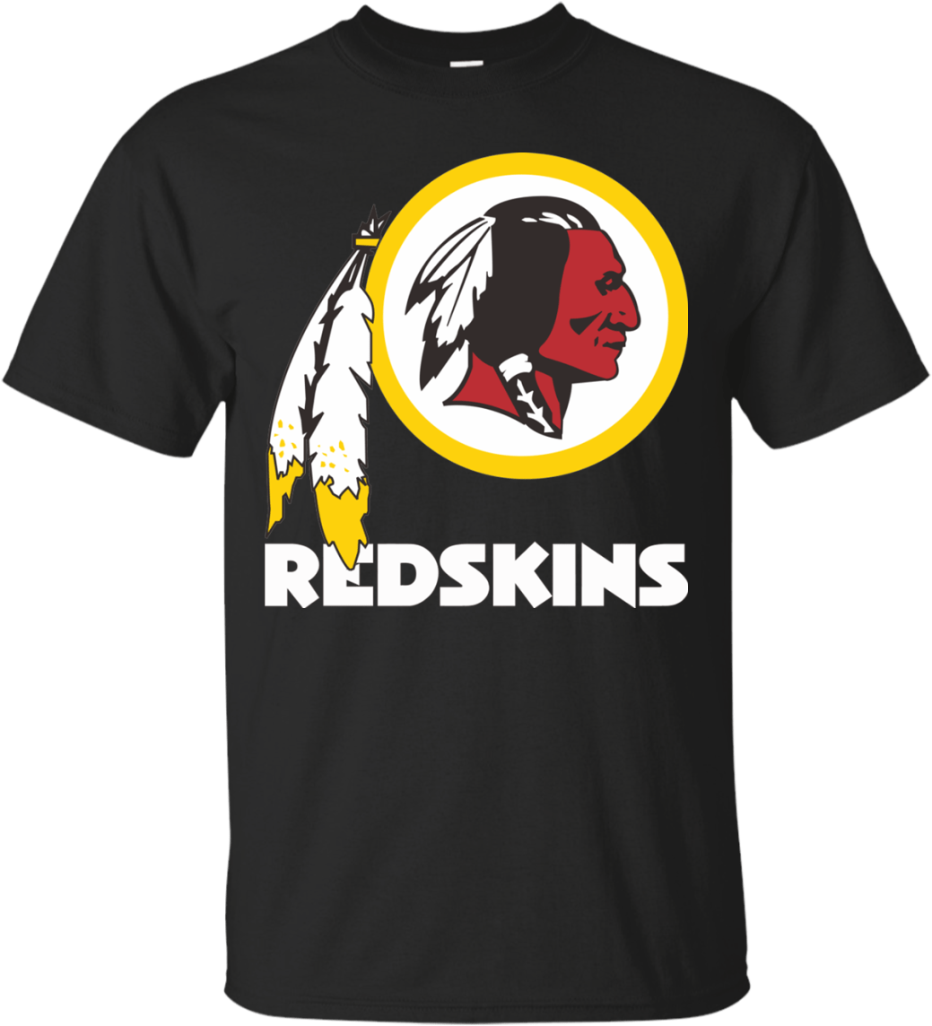 Redskins Logo Black Tshirt