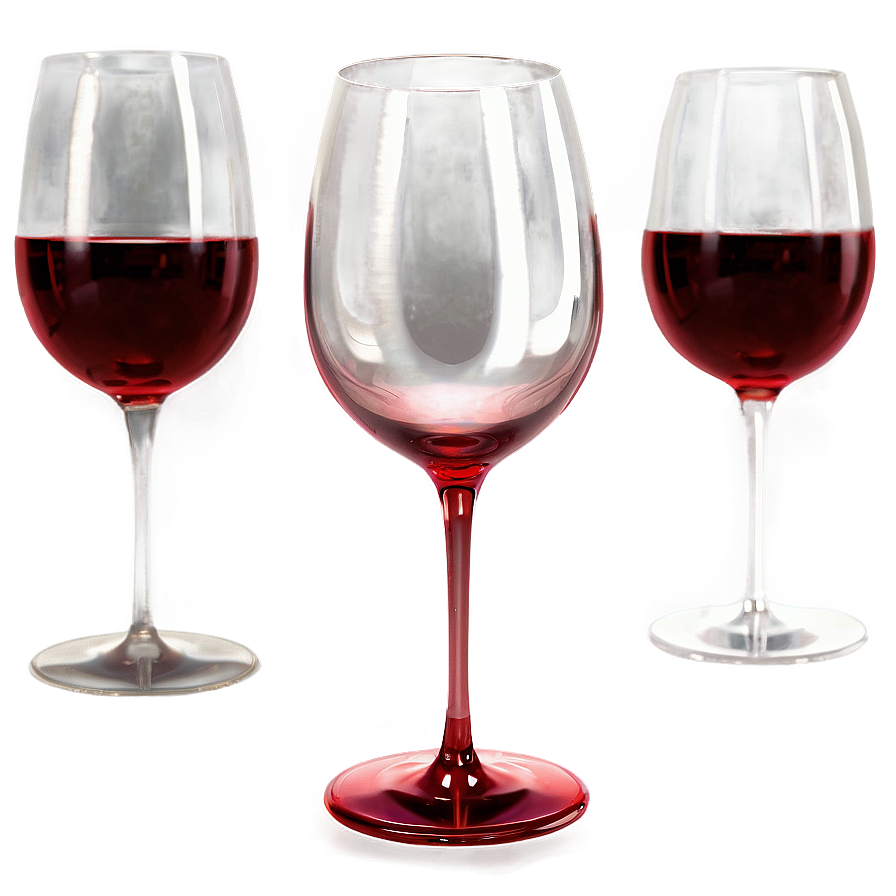 Reflective Red Wine Glass Png Clk34