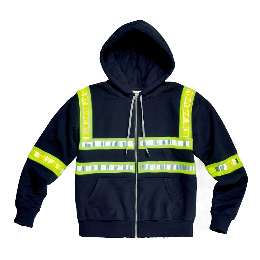 Reflective Safety Hoodie Strings Png 61