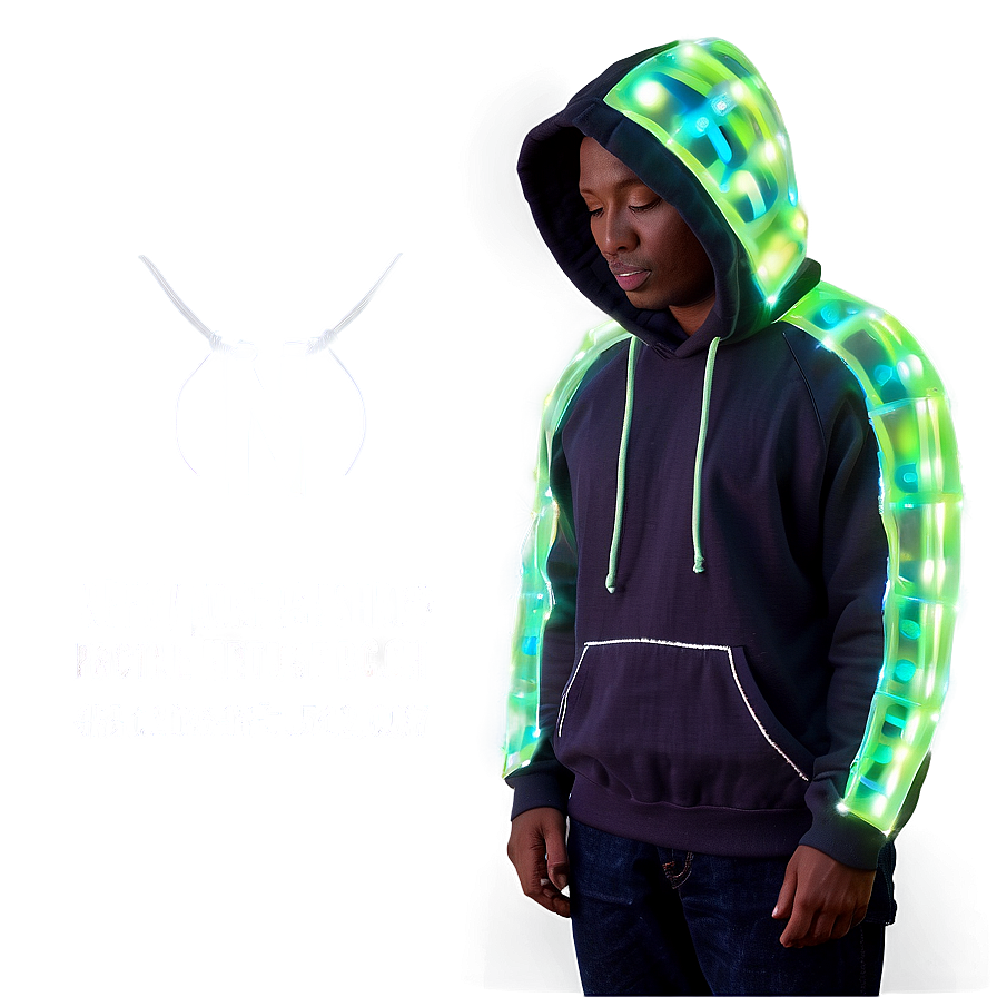 Reflective Safety Hoodie Strings Png Exy