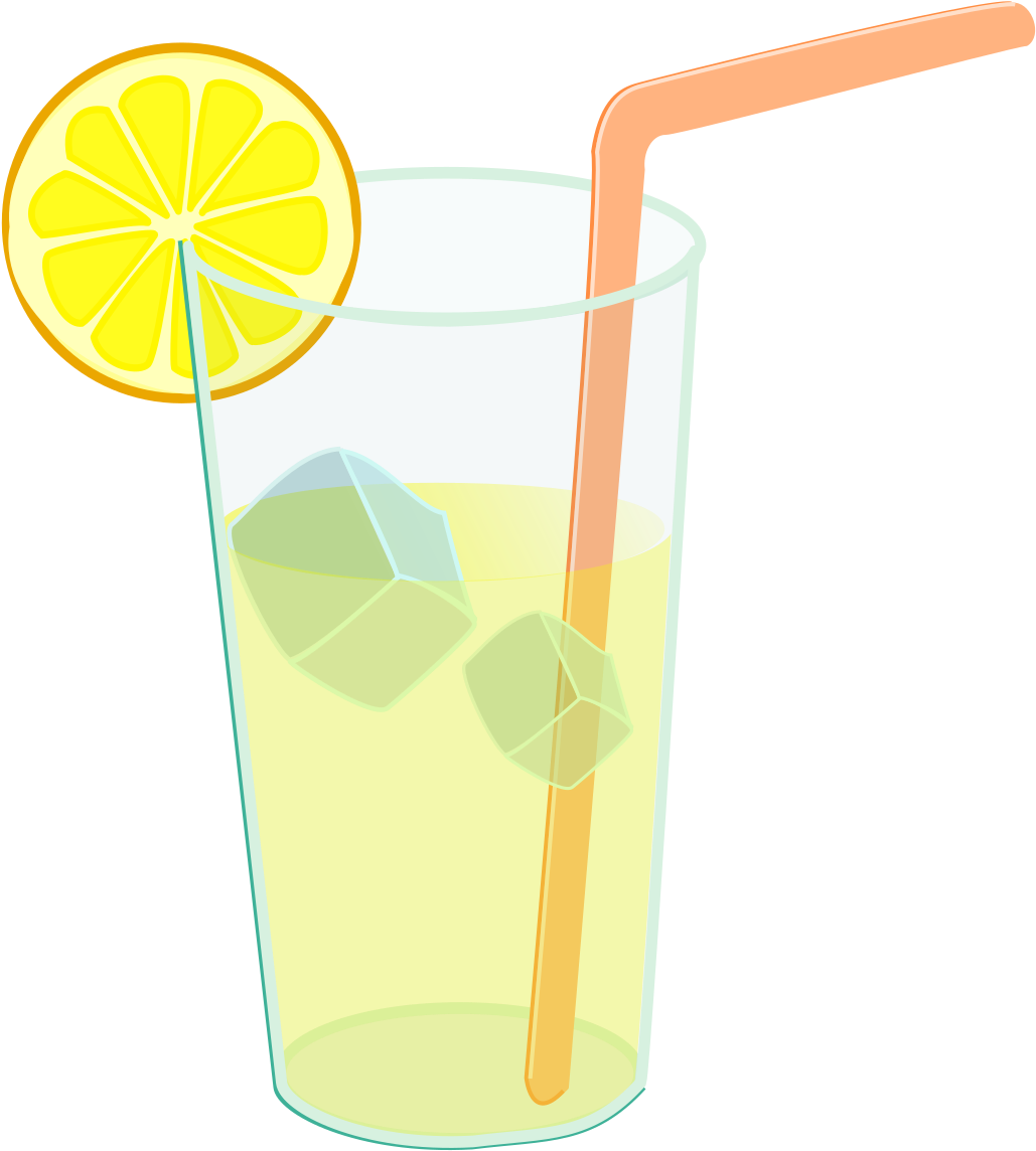 Refreshing Lemonade Glass Illustration