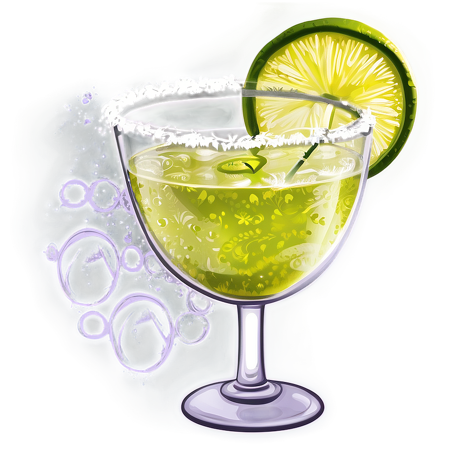 Refreshing Margarita Glass Png Oko85