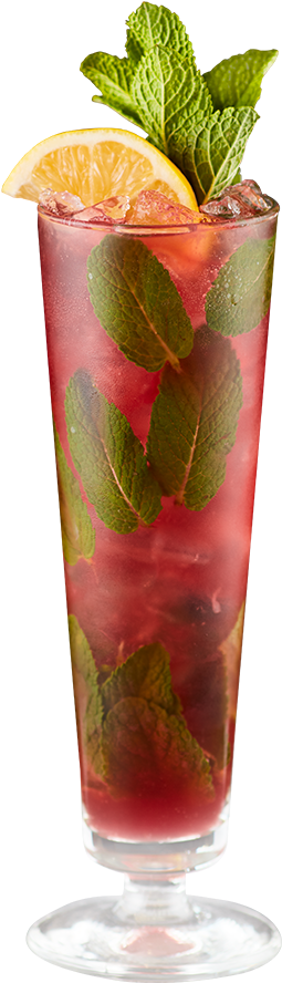 Refreshing Red Mojito Cocktail