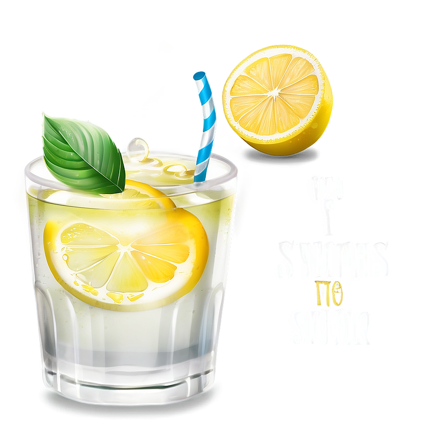 Refreshing Summer Lemonade Png Oep