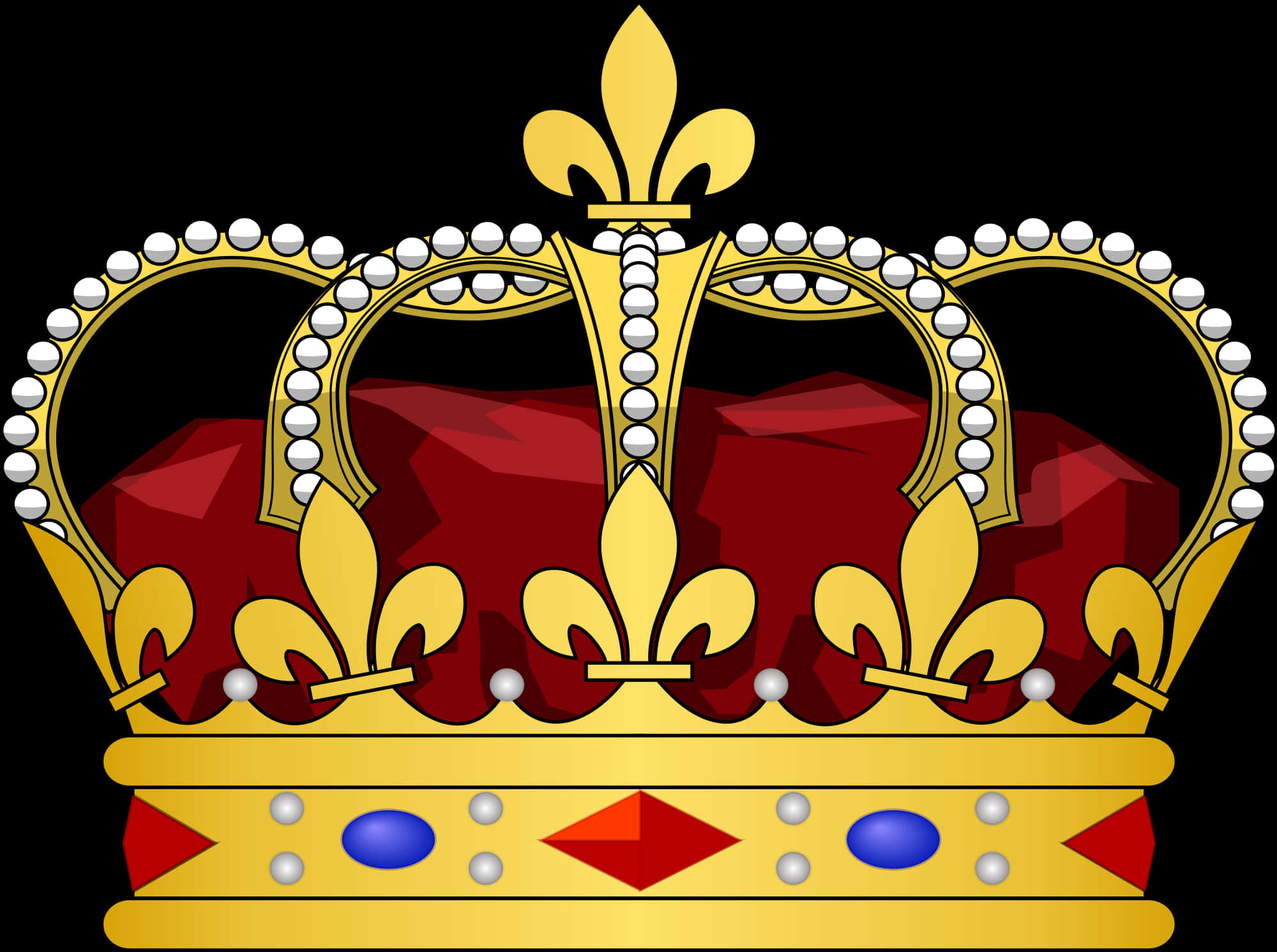 Regal Golden Crown Illustration