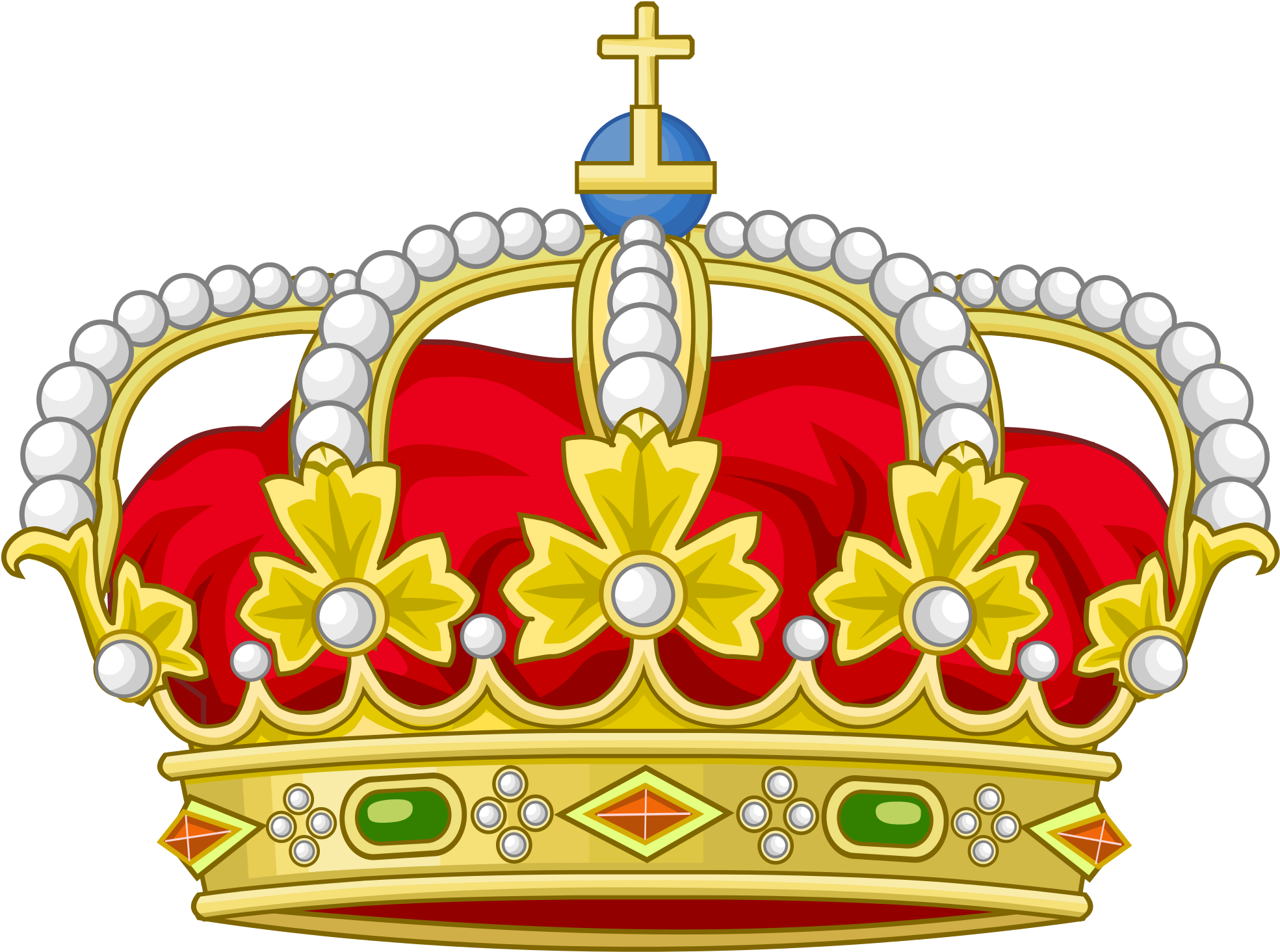 Regal Golden Crown Illustration