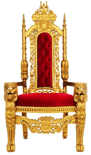 Regal Golden Throne Chair