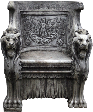 Regal Lion Throne Chair