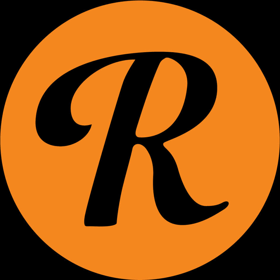 Registered Trademark Symbol Orange Background
