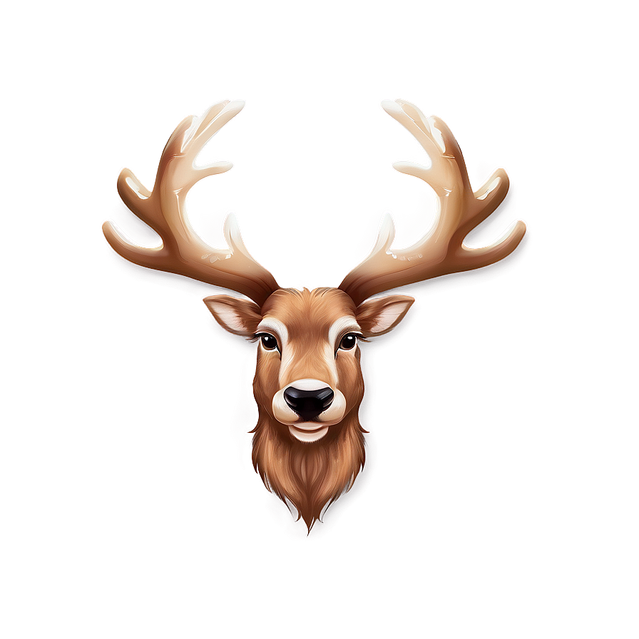 Reindeer Face Design Png Avp