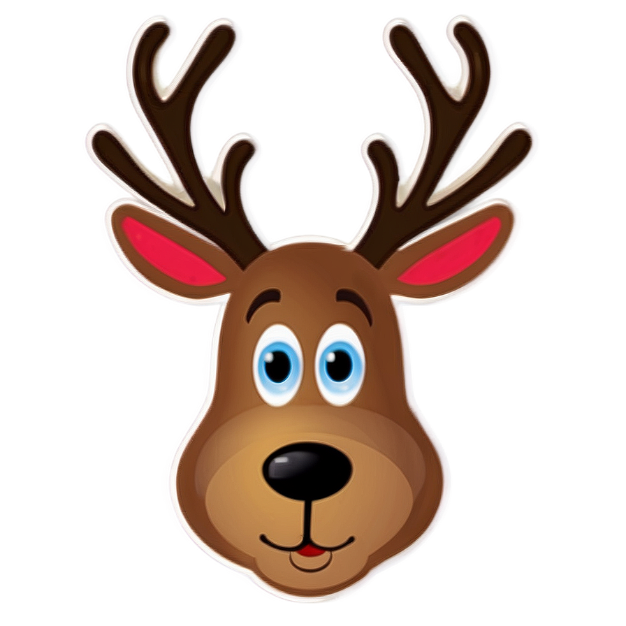 Reindeer Face For Kids Png Tnr