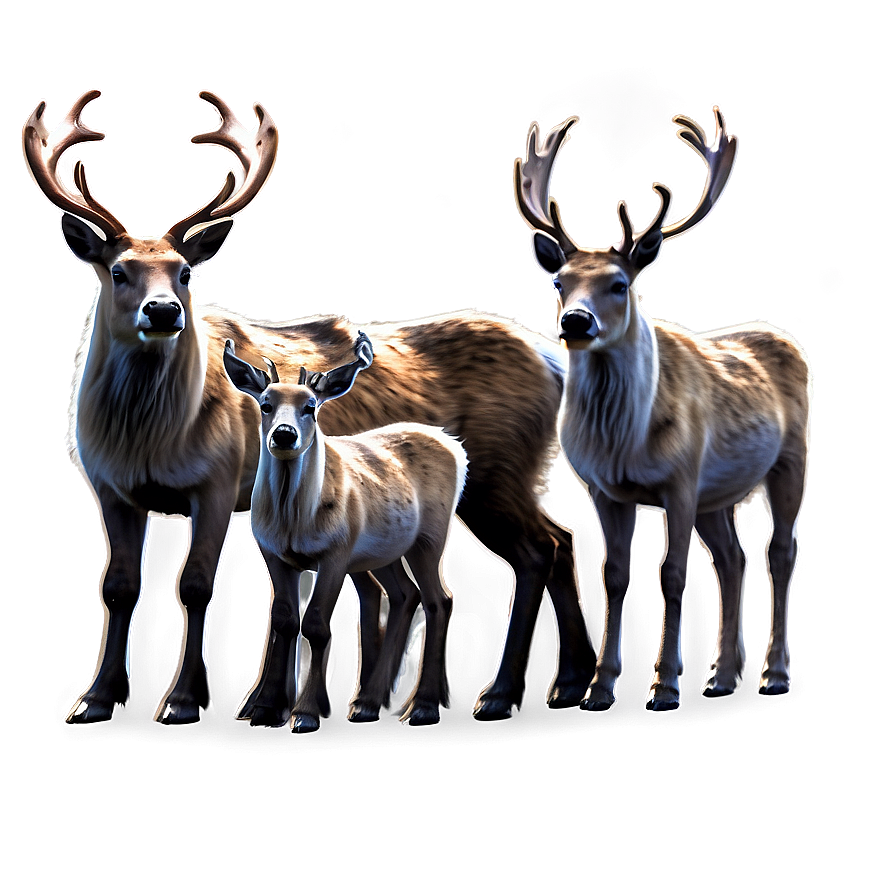 Reindeer Family Png Ivk84