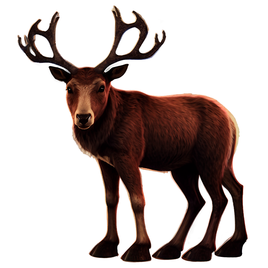 Reindeer Gift Png 05212024