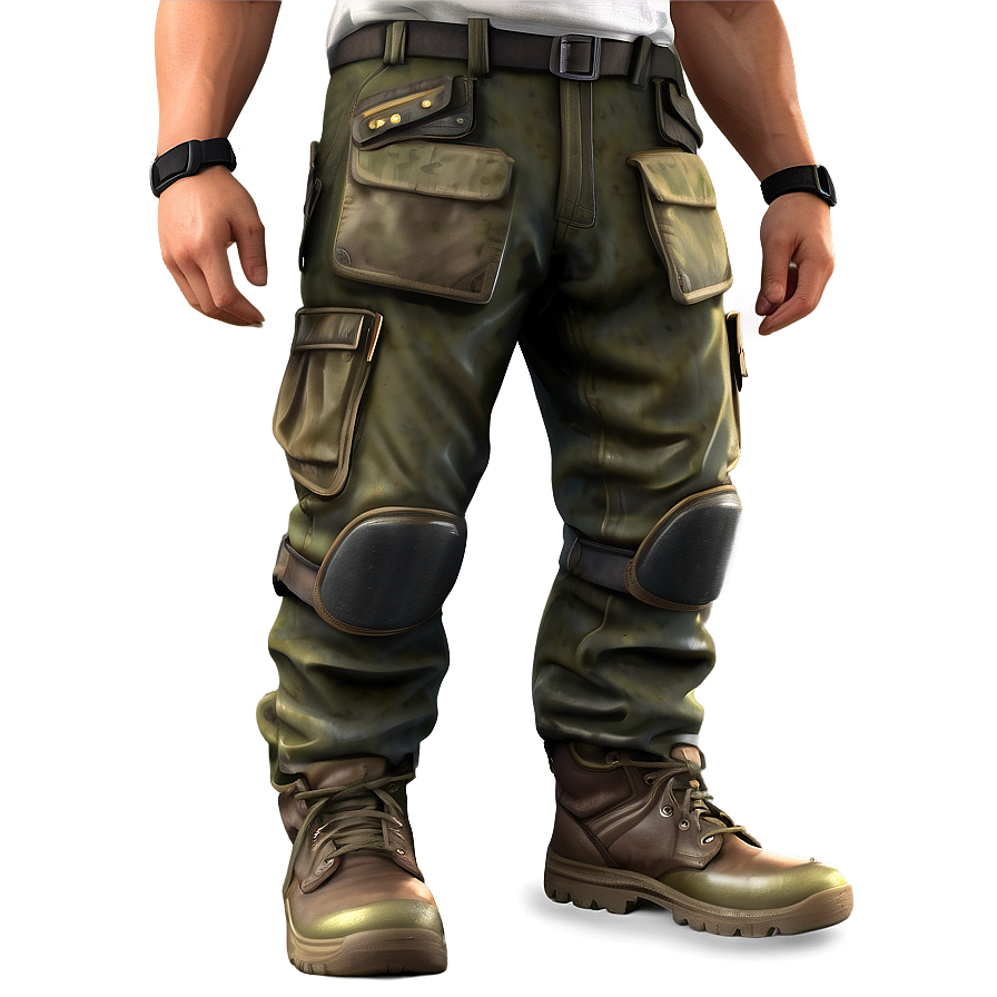 Reinforced Knee Cargo Pants Png 30