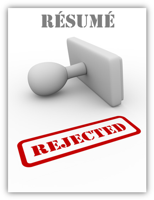 Rejected Resume Stamp