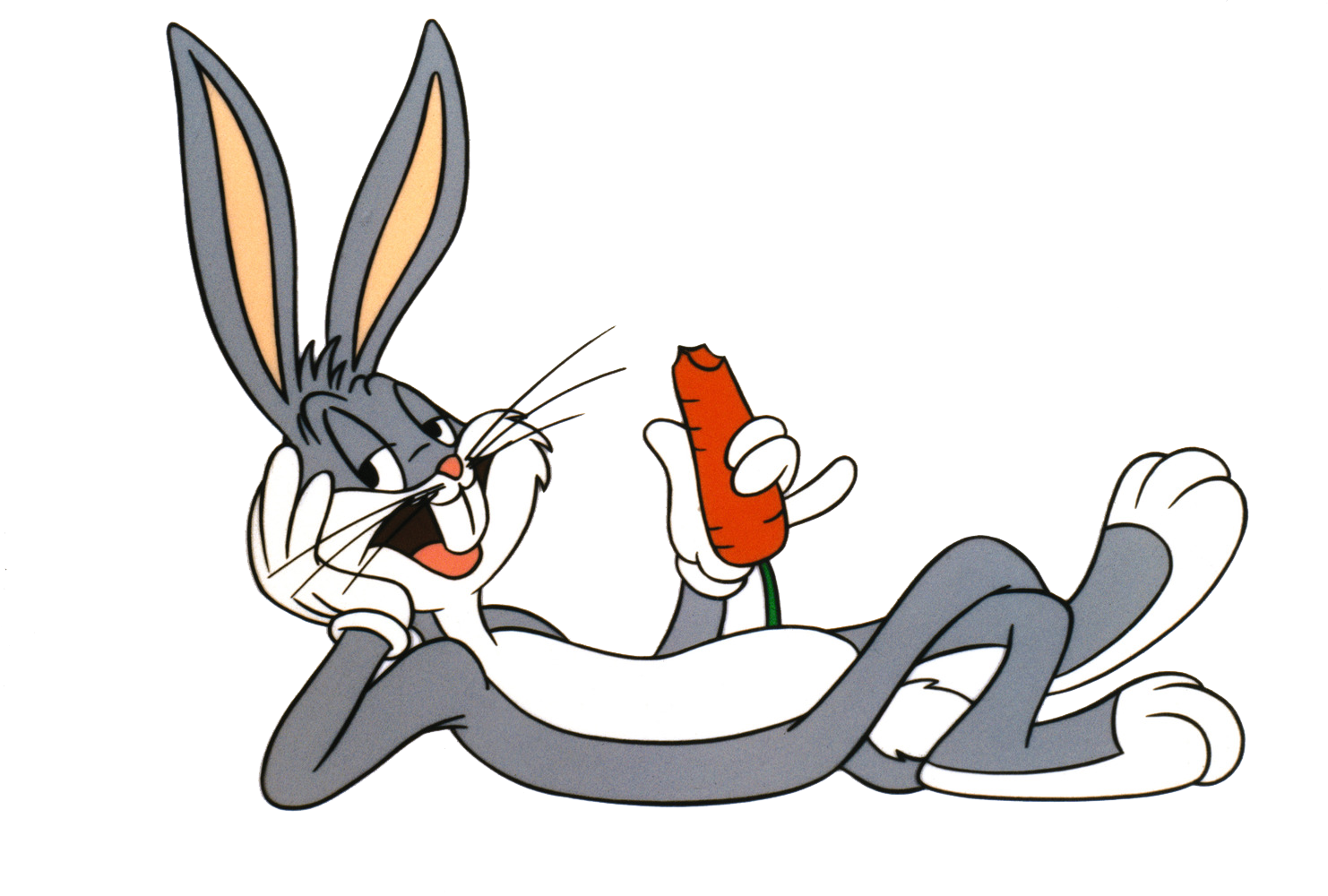 Relaxed_ Cartoon_ Bunny_ With_ Carrot