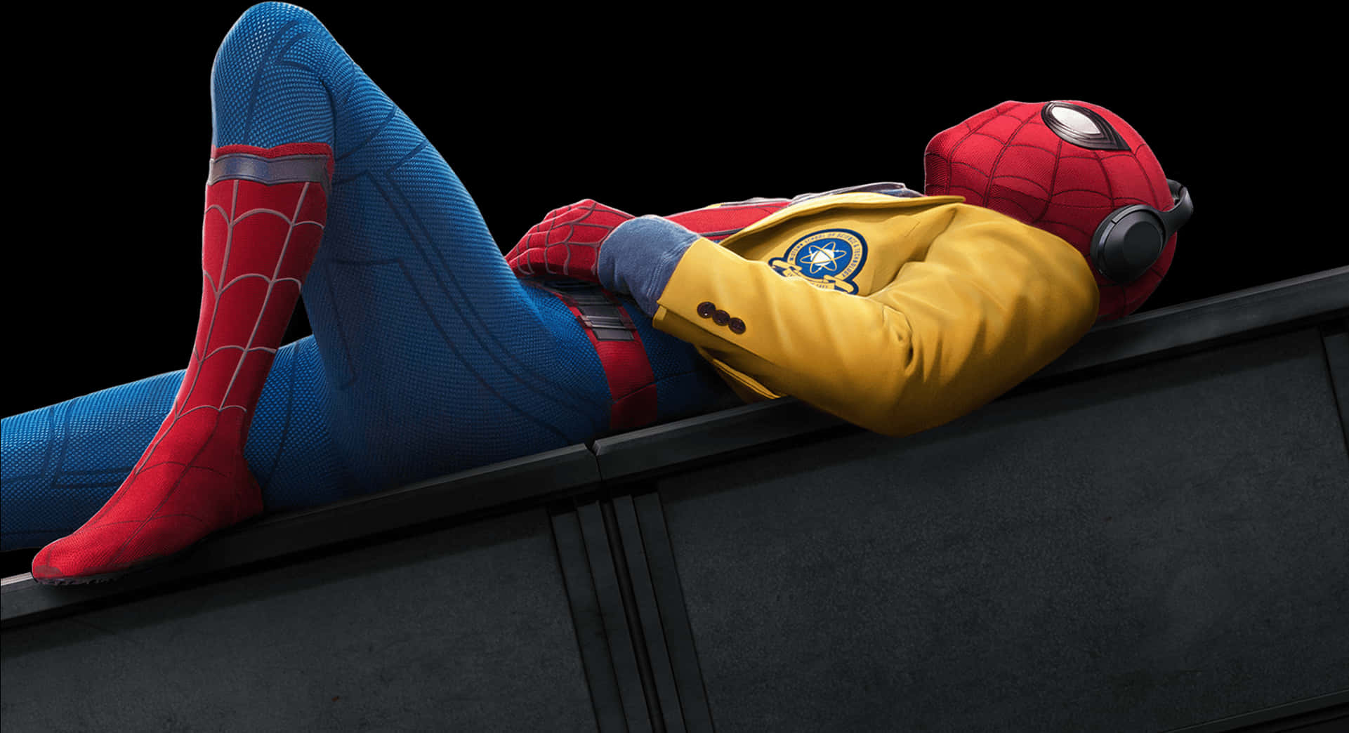 Relaxed Spider Man Lying Down