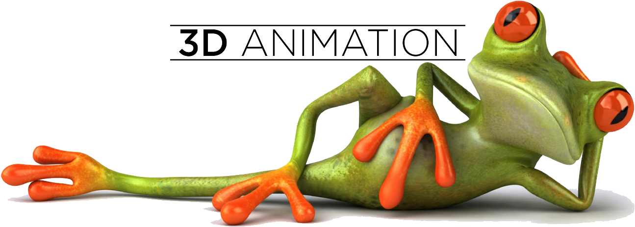 Relaxed3 D Frog Animation