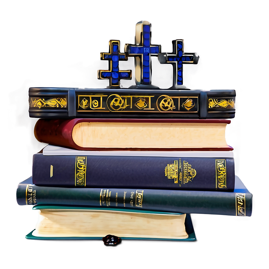 Religious Books Stack Png Mcs40