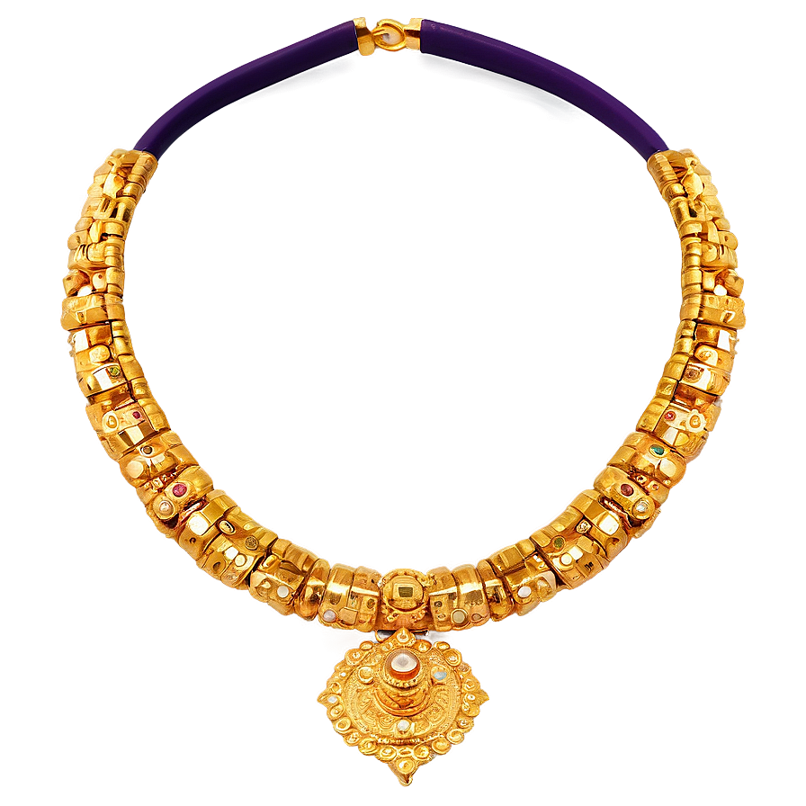 Religious Gold Necklace Png Nbm50