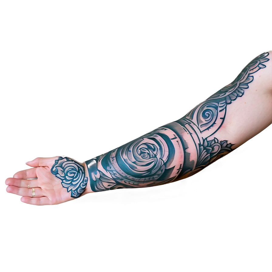 Religious Sleeve Tattoo Png Qie16