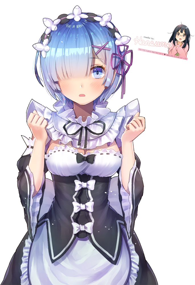 Rem Re Zero Maid With Flowers