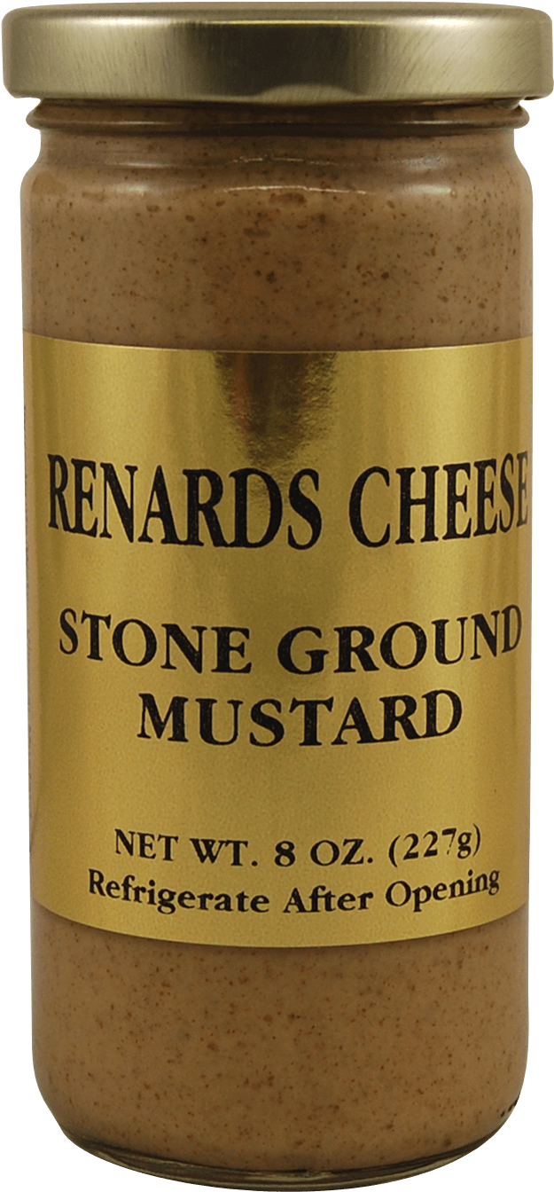 Renards Cheese Stone Ground Mustard Jar