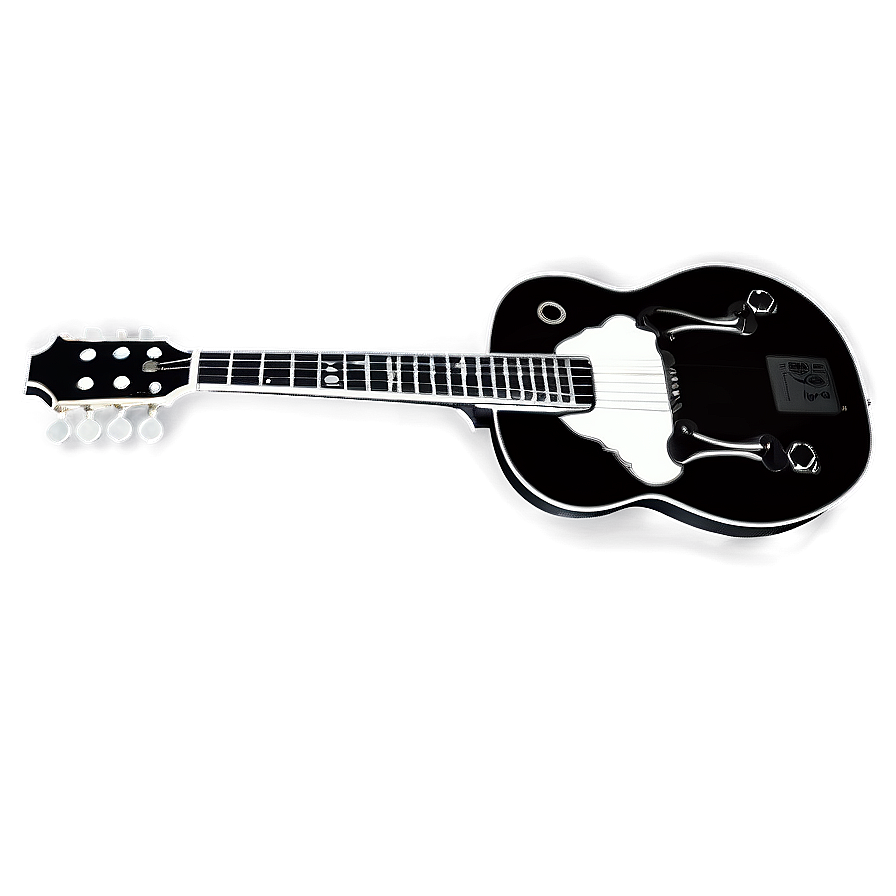 Resonator Guitar Silhouette Png Wjk