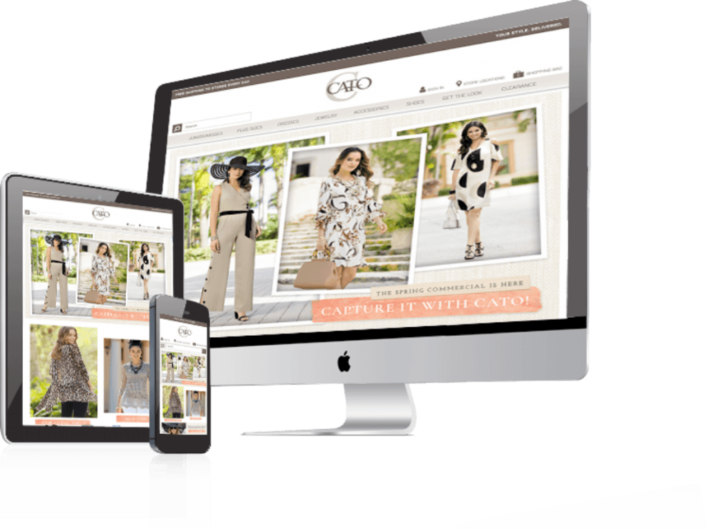 Responsive Fashion Ecommerce Website Display