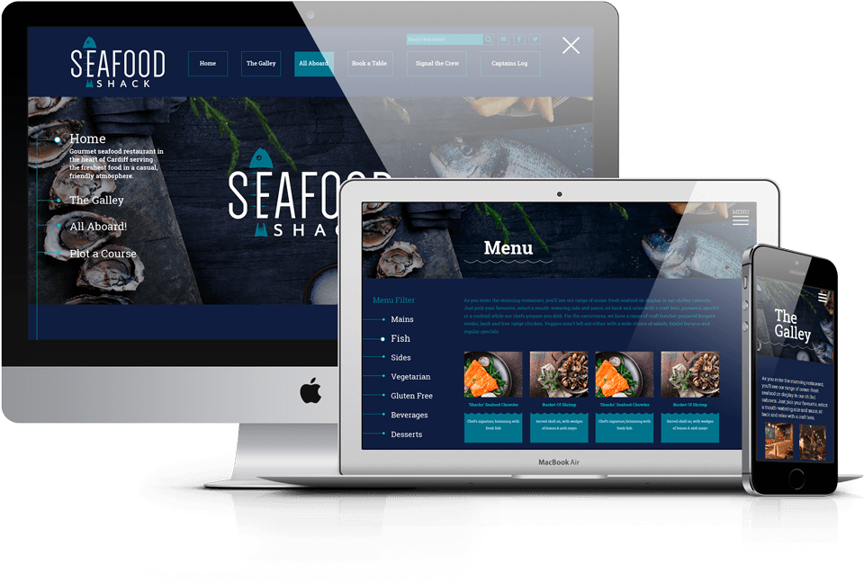 Responsive Web Design Seafood Restaurant