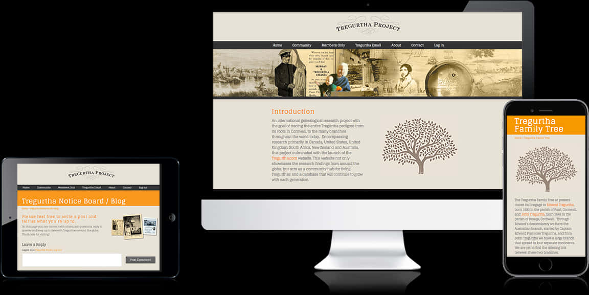 Responsive Website Design Tregurtha Project