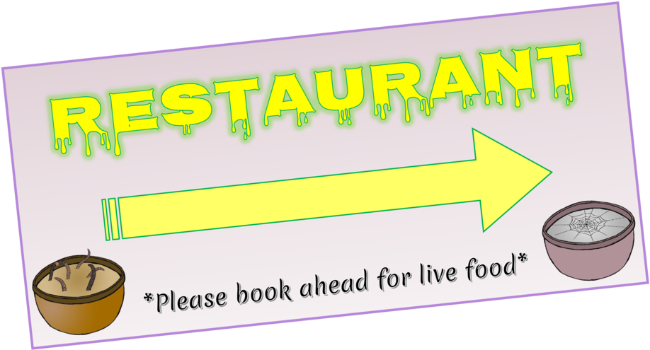 Restaurant Booking Reminder Sign