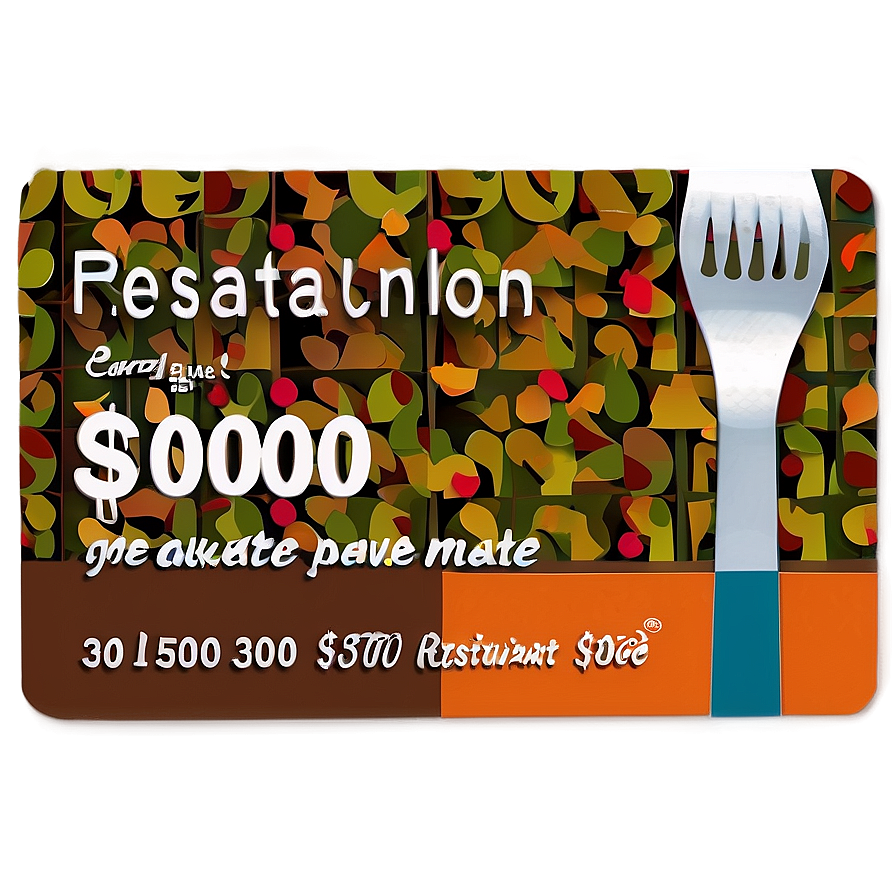 Restaurant Gift Card Png Ymg15