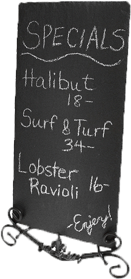 Restaurant Specials Blackboard