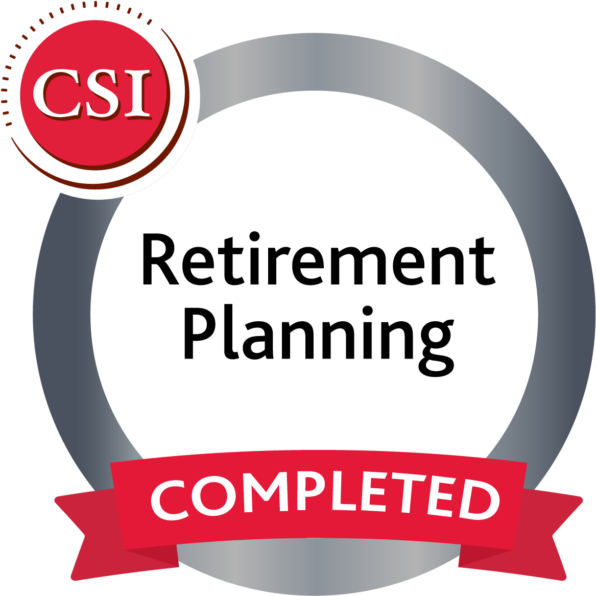 Retirement Planning Completion Badge