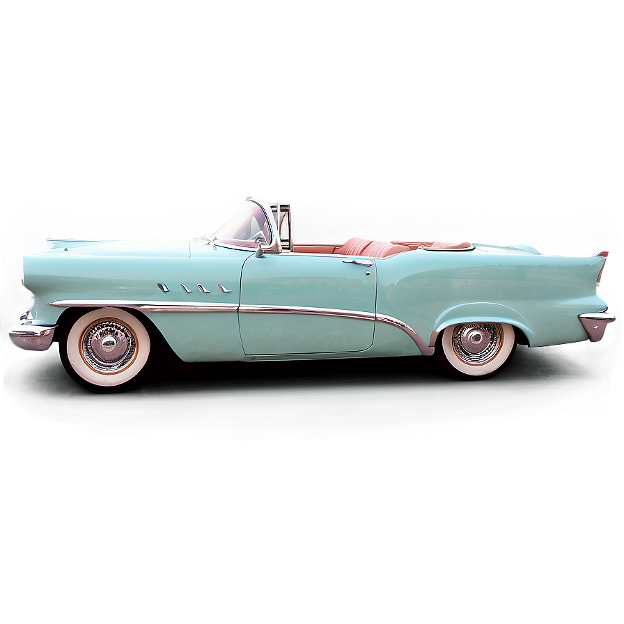 Retro 1950s Convertible Cars Png 06242024